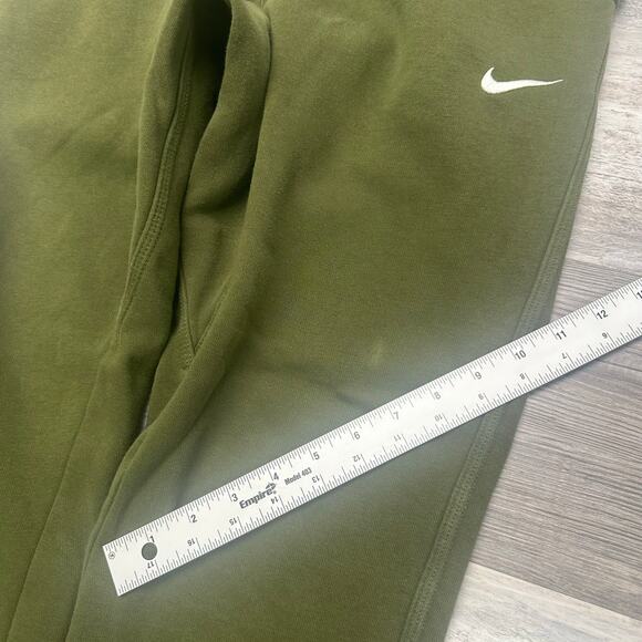 Nike Sportswear Green White Mens L Swoosh Athleisure Jogger Active Sweatpants - Picture 4 of 13
